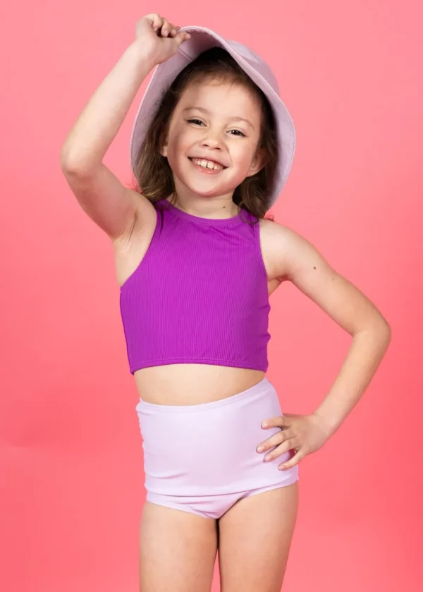 Bright Lilac | Mini High-Waisted Bottoms