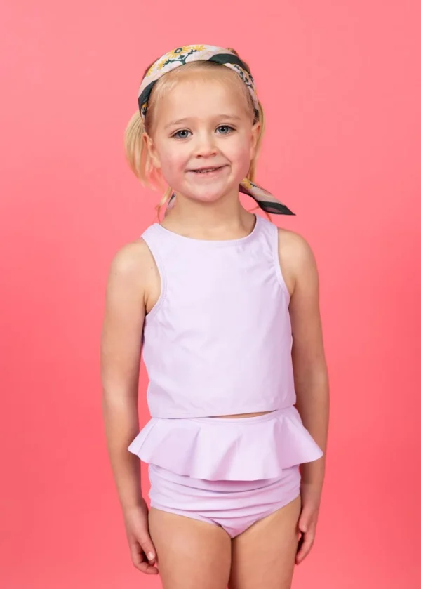 Bright Lilac | Mini Racer Back Top