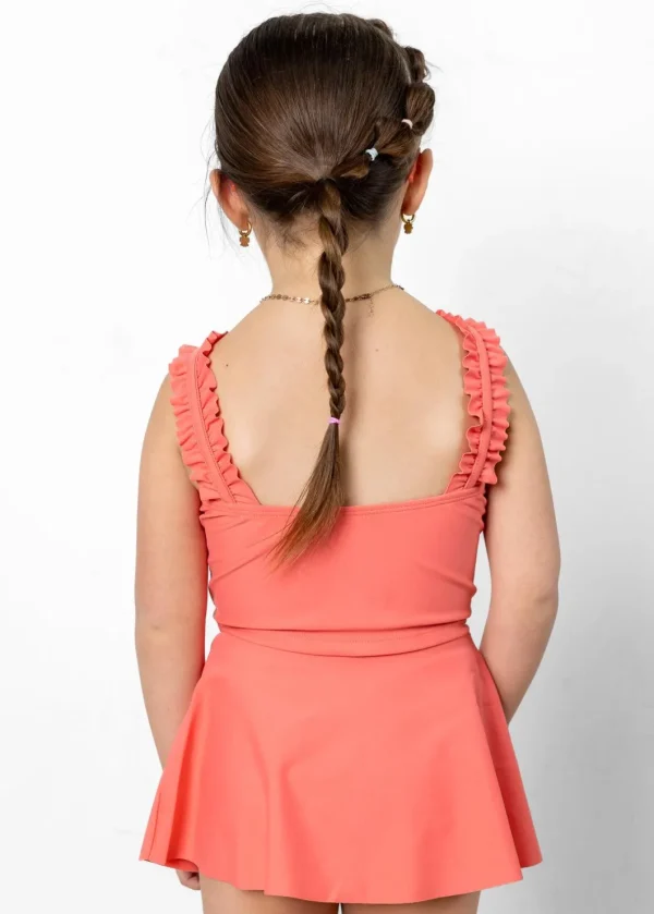 Deep Coral | Mini Detached Short Skirt
