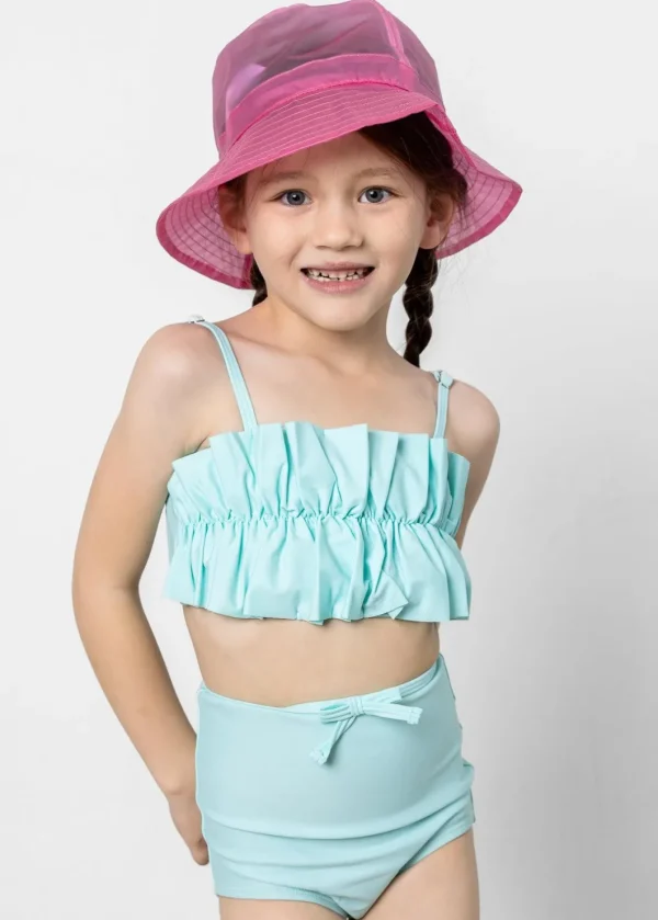 Fresh Mint | Mini Oversized Ruffle Top
