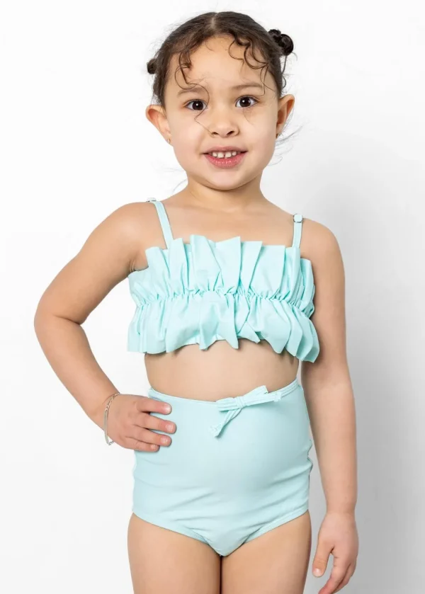 Fresh Mint | Mini Oversized Ruffle Top