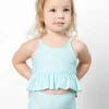 Fresh Mint | Mini Peplum Top