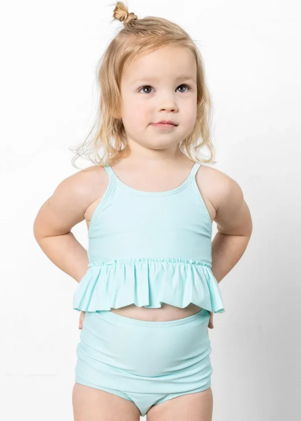 Fresh Mint | Mini Peplum Top