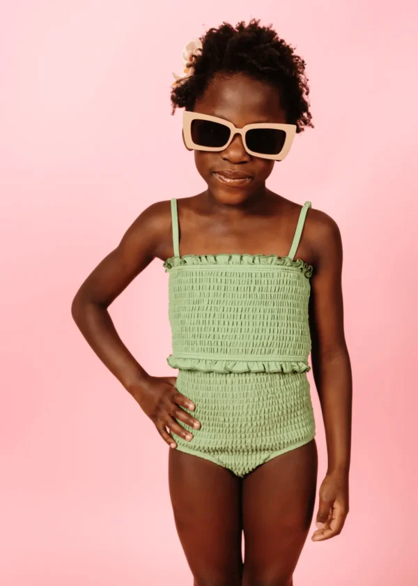 Meadow Green | Mini Smocked Bottoms