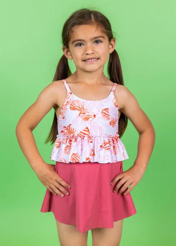 Painted Clams | Mini Peplum Top
