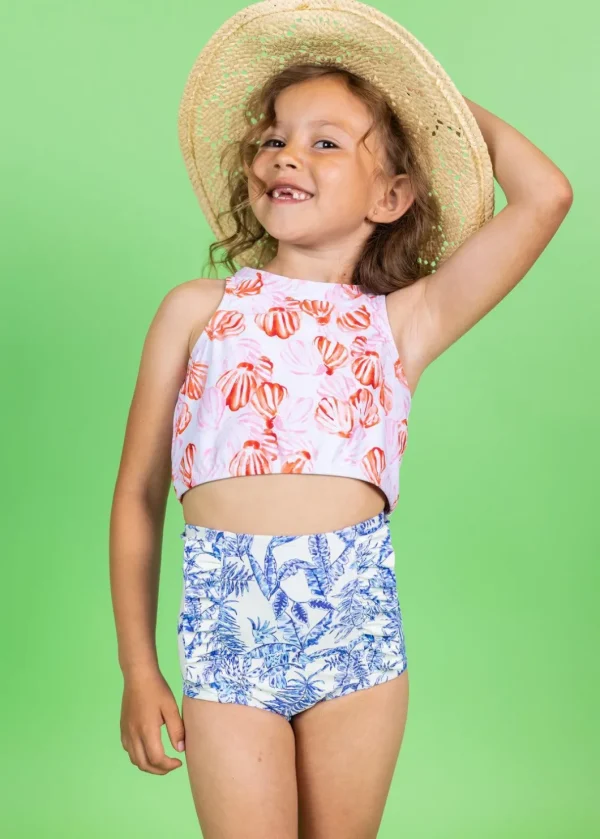 Painted Clams | Mini Racer Back Top