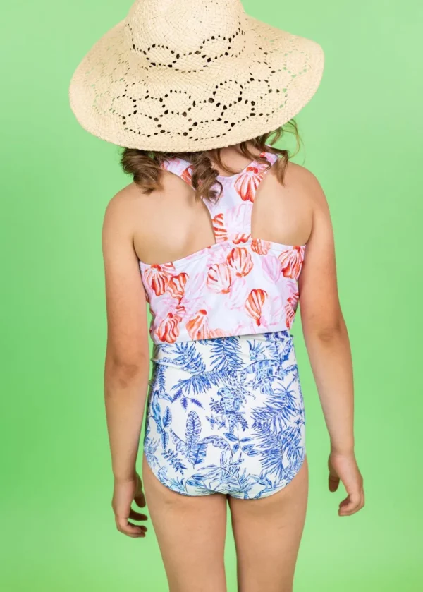 Painted Clams | Mini Racer Back Top