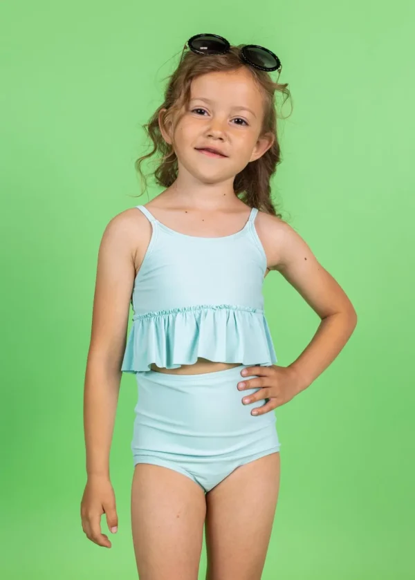 Spearmint | Mini Peplum Top