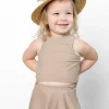 Taupe | Mini Detached Short Skirt