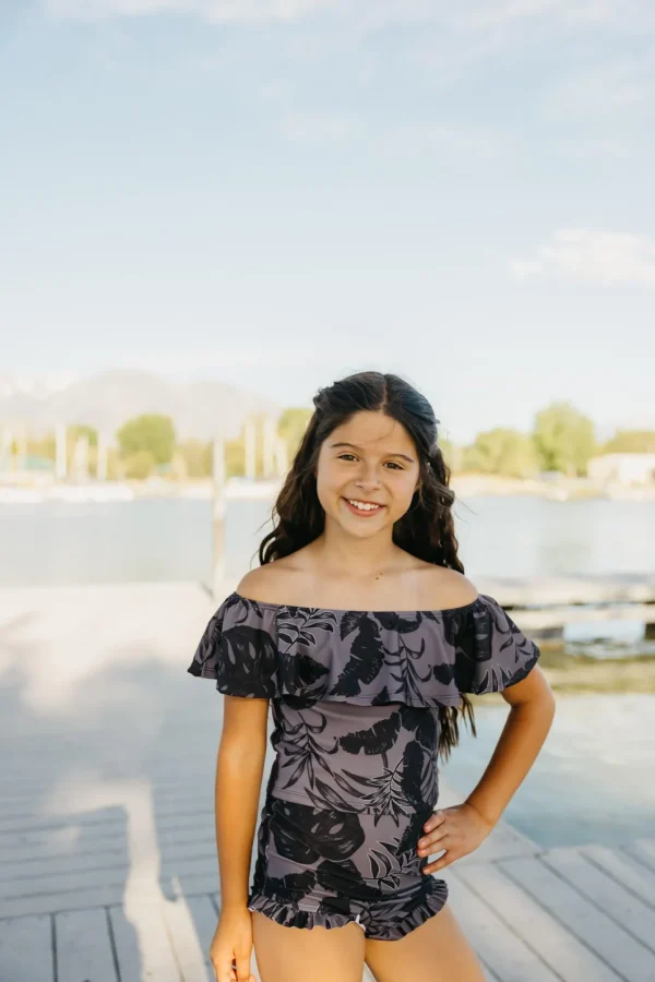 Tropical Night | Mini Ruffled Around Top