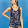 Tropical Night | Skirted One-Piece