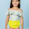 Vivid Cheetah | Mini Ruffled Around Top